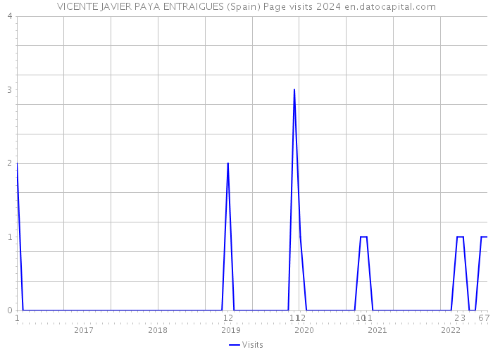 VICENTE JAVIER PAYA ENTRAIGUES (Spain) Page visits 2024 