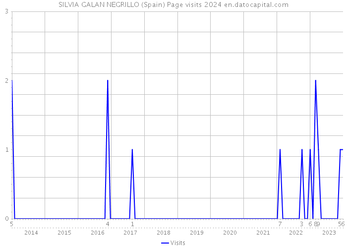 SILVIA GALAN NEGRILLO (Spain) Page visits 2024 