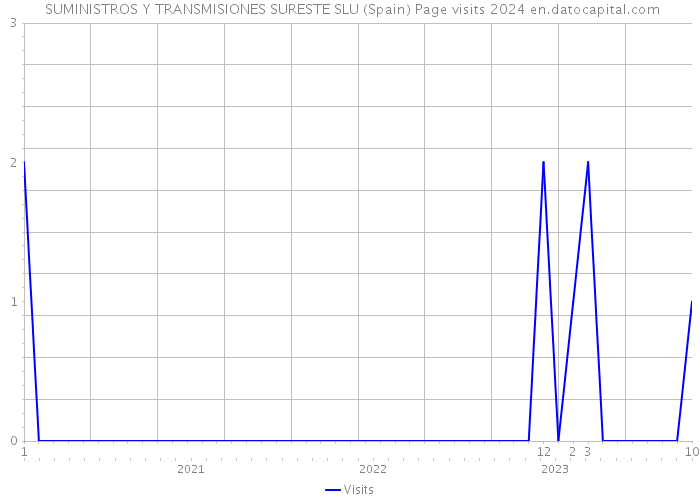  SUMINISTROS Y TRANSMISIONES SURESTE SLU (Spain) Page visits 2024 