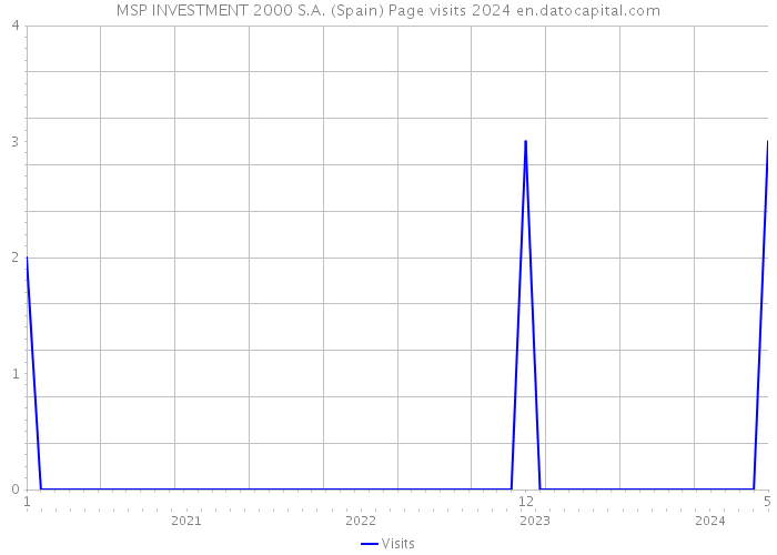 MSP INVESTMENT 2000 S.A. (Spain) Page visits 2024 