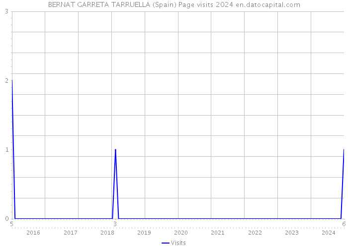 BERNAT GARRETA TARRUELLA (Spain) Page visits 2024 
