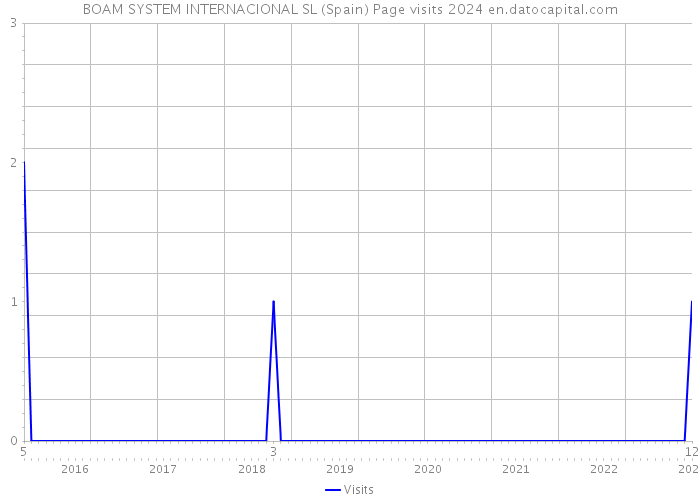 BOAM SYSTEM INTERNACIONAL SL (Spain) Page visits 2024 