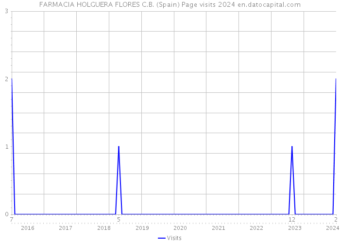 FARMACIA HOLGUERA FLORES C.B. (Spain) Page visits 2024 