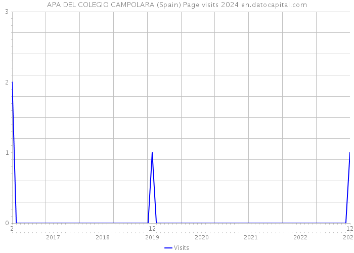 APA DEL COLEGIO CAMPOLARA (Spain) Page visits 2024 