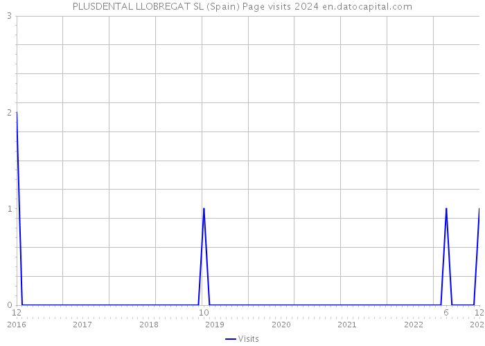 PLUSDENTAL LLOBREGAT SL (Spain) Page visits 2024 