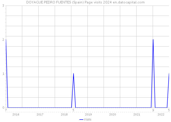DOYAGUE PEDRO FUENTES (Spain) Page visits 2024 