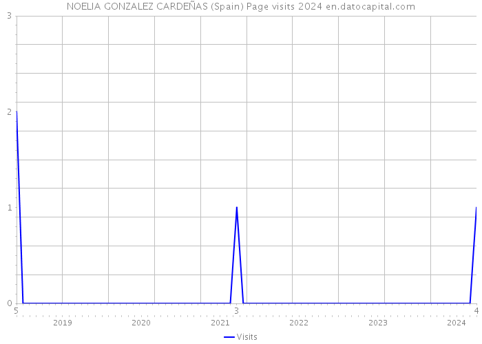 NOELIA GONZALEZ CARDEÑAS (Spain) Page visits 2024 