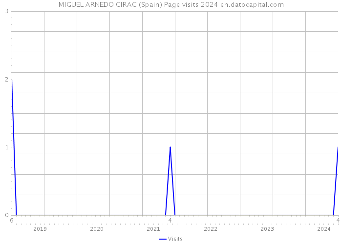 MIGUEL ARNEDO CIRAC (Spain) Page visits 2024 
