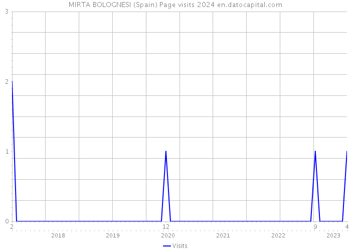 MIRTA BOLOGNESI (Spain) Page visits 2024 