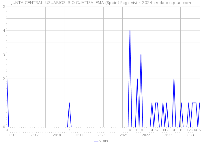 JUNTA CENTRAL USUARIOS RIO GUATIZALEMA (Spain) Page visits 2024 