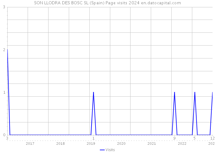 SON LLODRA DES BOSC SL (Spain) Page visits 2024 