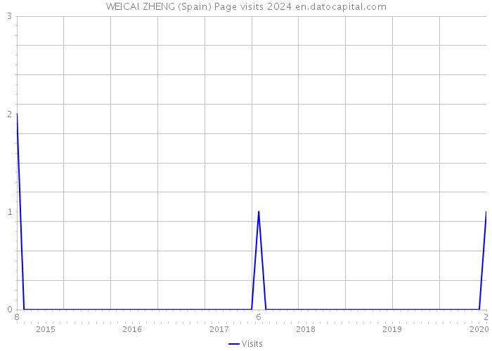WEICAI ZHENG (Spain) Page visits 2024 