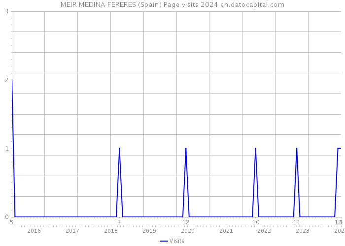 MEIR MEDINA FERERES (Spain) Page visits 2024 