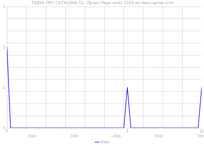 TILESA OPC CATALUNA S.L. (Spain) Page visits 2024 