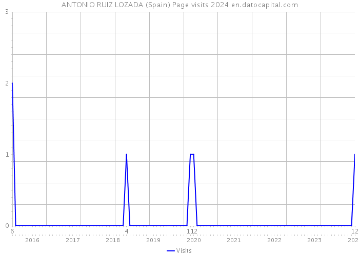 ANTONIO RUIZ LOZADA (Spain) Page visits 2024 