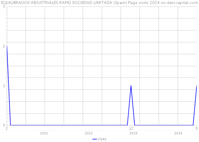 EQUILIBRADOS INDUSTRIALES RAPID SOCIEDAD LIMITADA (Spain) Page visits 2024 