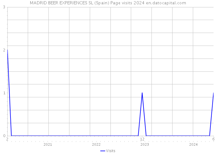 MADRID BEER EXPERIENCES SL (Spain) Page visits 2024 
