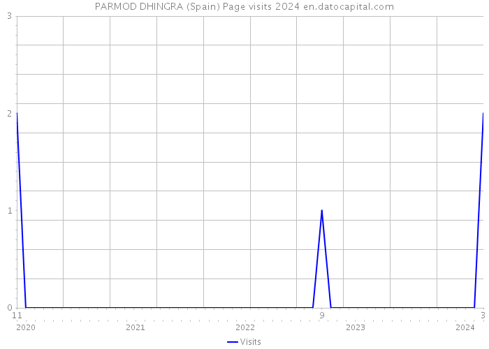 PARMOD DHINGRA (Spain) Page visits 2024 