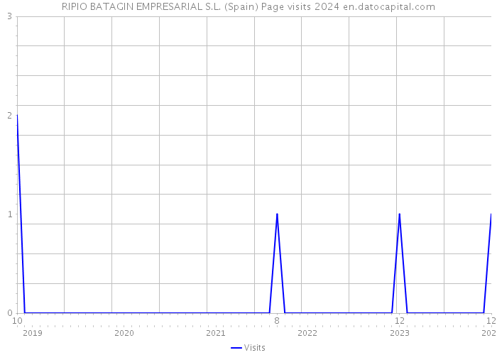 RIPIO BATAGIN EMPRESARIAL S.L. (Spain) Page visits 2024 