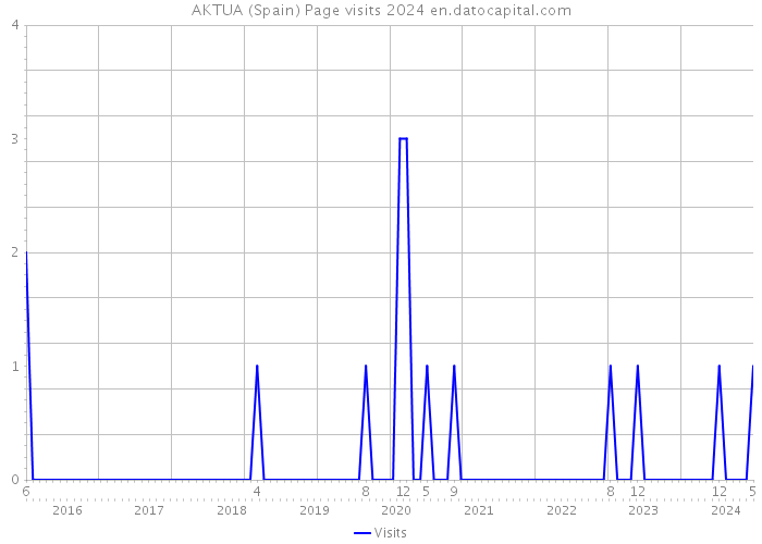 AKTUA (Spain) Page visits 2024 
