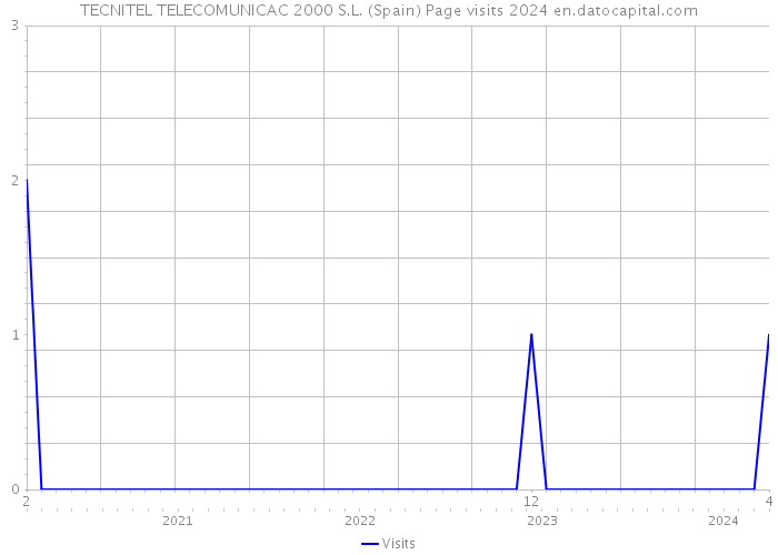 TECNITEL TELECOMUNICAC 2000 S.L. (Spain) Page visits 2024 