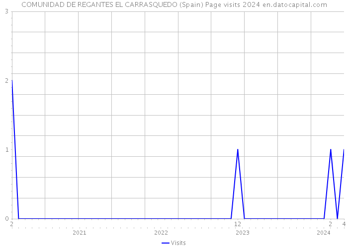 COMUNIDAD DE REGANTES EL CARRASQUEDO (Spain) Page visits 2024 