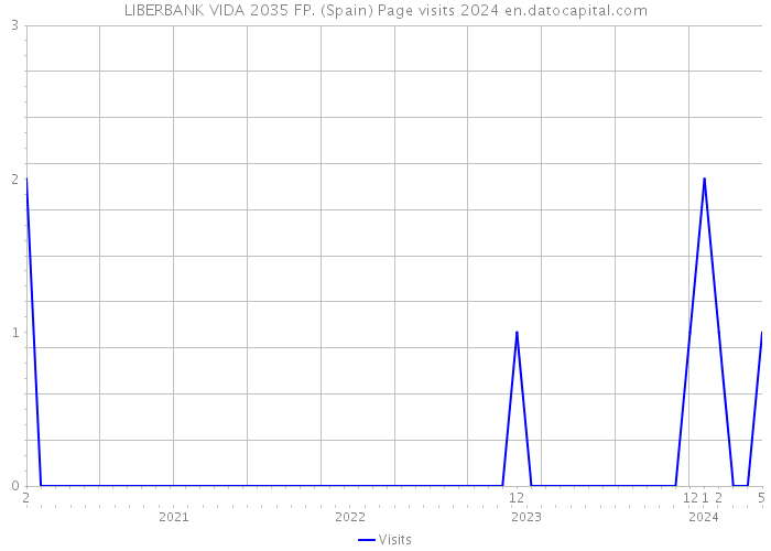 LIBERBANK VIDA 2035 FP. (Spain) Page visits 2024 