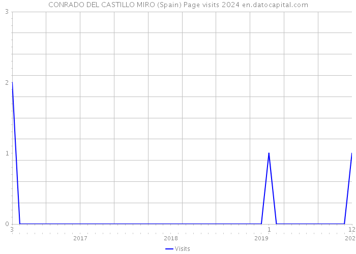CONRADO DEL CASTILLO MIRO (Spain) Page visits 2024 