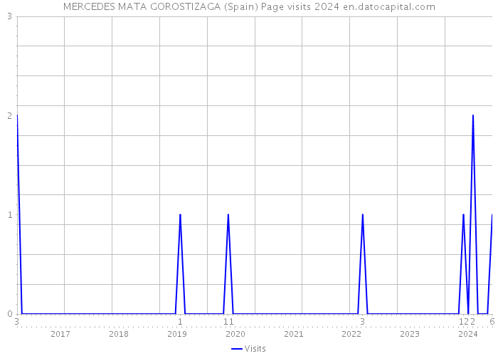 MERCEDES MATA GOROSTIZAGA (Spain) Page visits 2024 