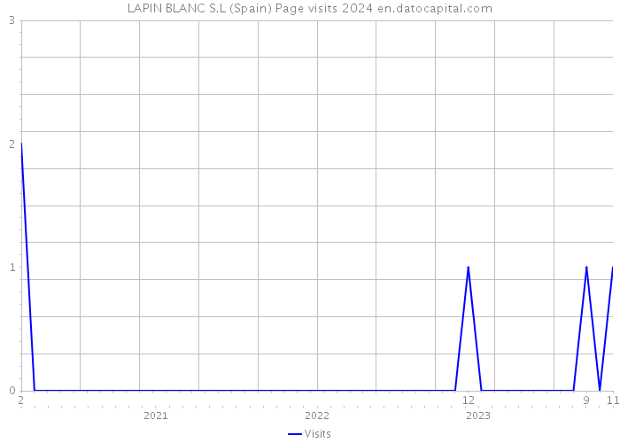 LAPIN BLANC S.L (Spain) Page visits 2024 