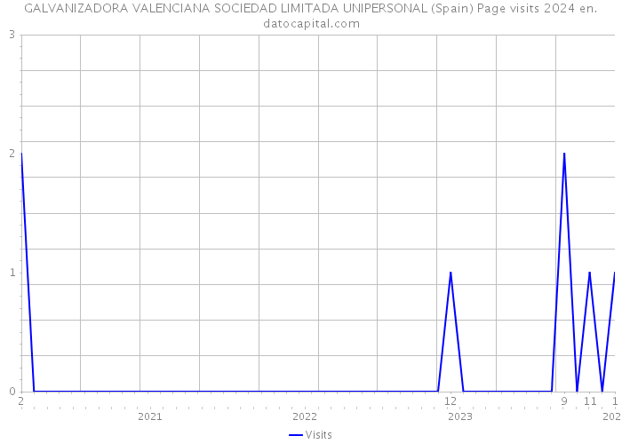 GALVANIZADORA VALENCIANA SOCIEDAD LIMITADA UNIPERSONAL (Spain) Page visits 2024 