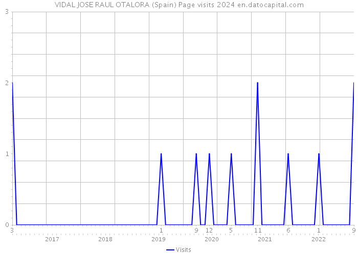 VIDAL JOSE RAUL OTALORA (Spain) Page visits 2024 
