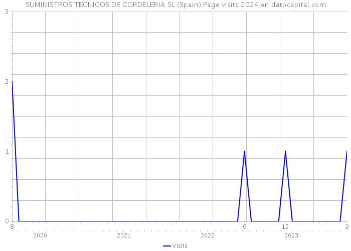 SUMINISTROS TECNICOS DE CORDELERIA SL (Spain) Page visits 2024 