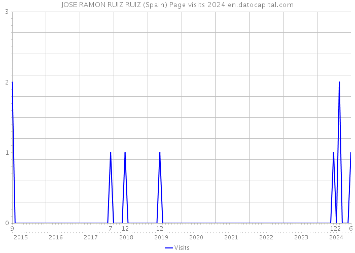 JOSE RAMON RUIZ RUIZ (Spain) Page visits 2024 