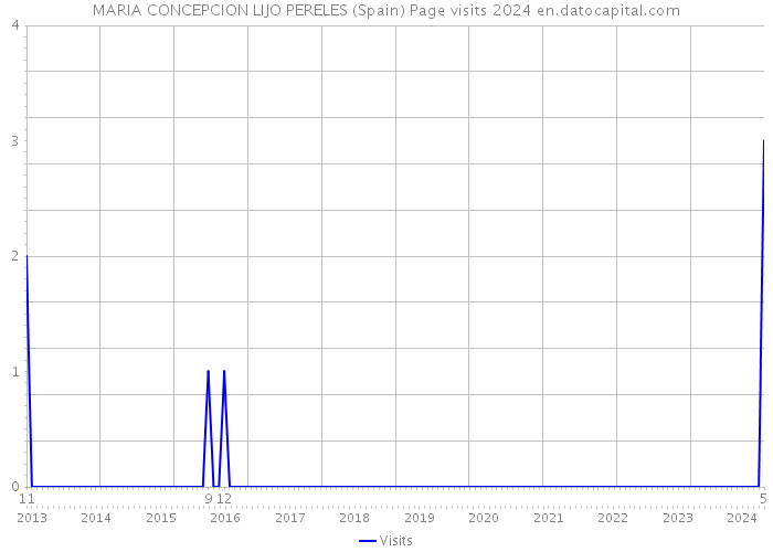 MARIA CONCEPCION LIJO PERELES (Spain) Page visits 2024 