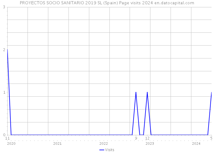 PROYECTOS SOCIO SANITARIO 2019 SL (Spain) Page visits 2024 