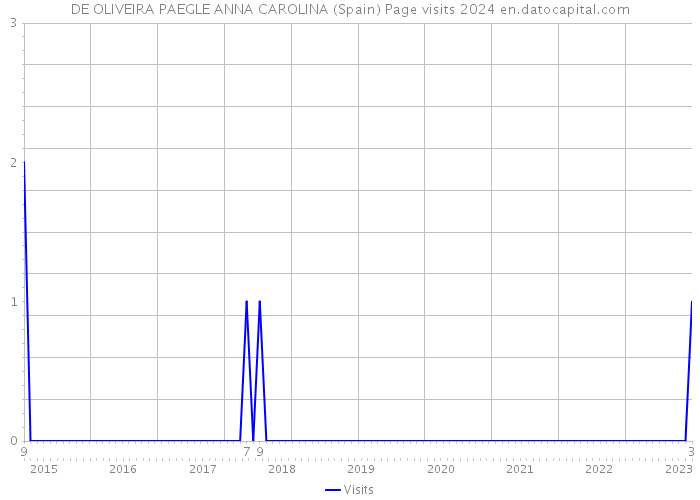 DE OLIVEIRA PAEGLE ANNA CAROLINA (Spain) Page visits 2024 