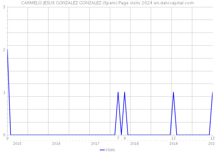 CARMELO JESUS GONZALEZ GONZALEZ (Spain) Page visits 2024 