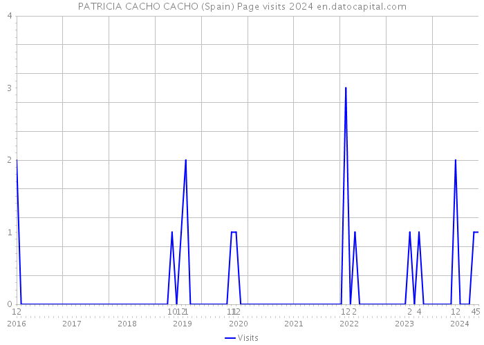 PATRICIA CACHO CACHO (Spain) Page visits 2024 