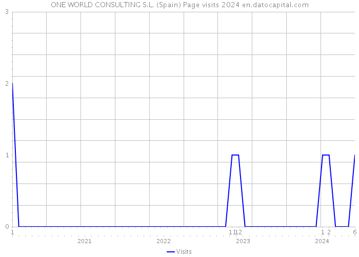 ONE WORLD CONSULTING S.L. (Spain) Page visits 2024 