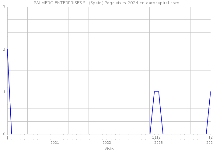 PALMERO ENTERPRISES SL (Spain) Page visits 2024 
