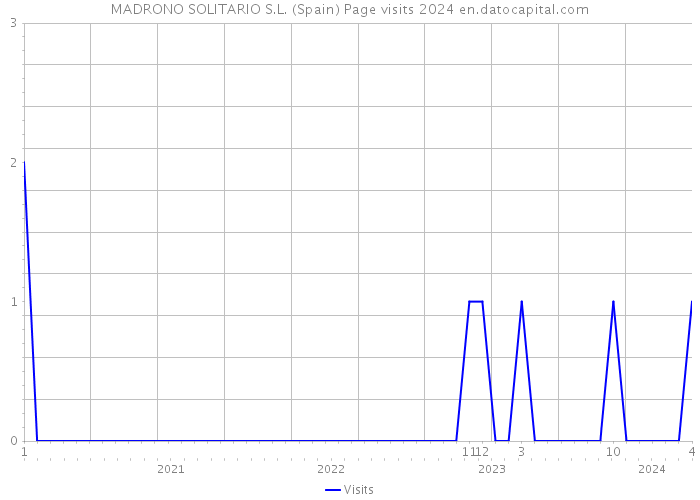 MADRONO SOLITARIO S.L. (Spain) Page visits 2024 