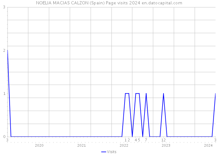 NOELIA MACIAS CALZON (Spain) Page visits 2024 