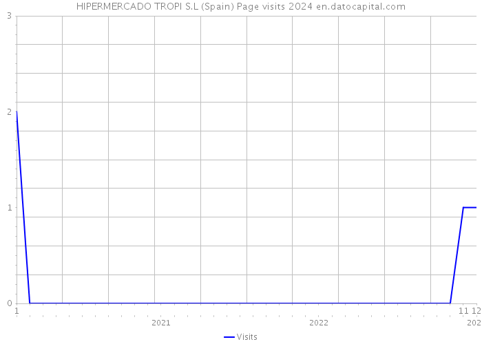 HIPERMERCADO TROPI S.L (Spain) Page visits 2024 