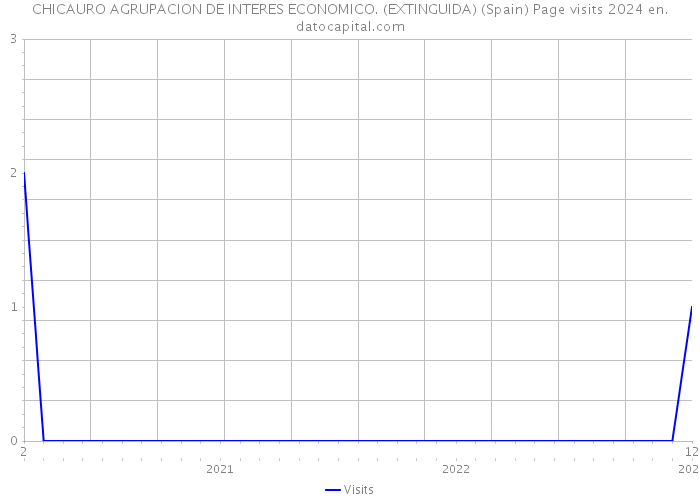 CHICAURO AGRUPACION DE INTERES ECONOMICO. (EXTINGUIDA) (Spain) Page visits 2024 