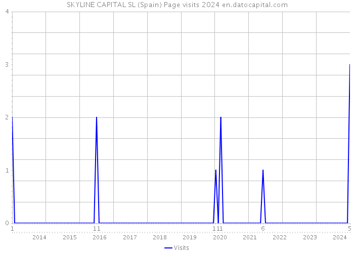 SKYLINE CAPITAL SL (Spain) Page visits 2024 