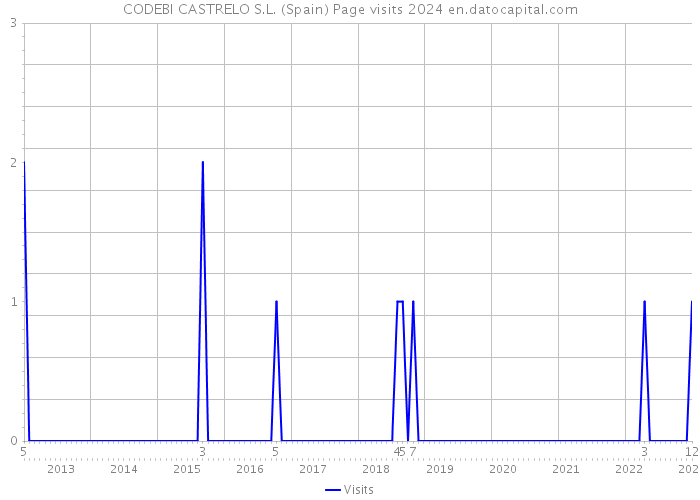 CODEBI CASTRELO S.L. (Spain) Page visits 2024 