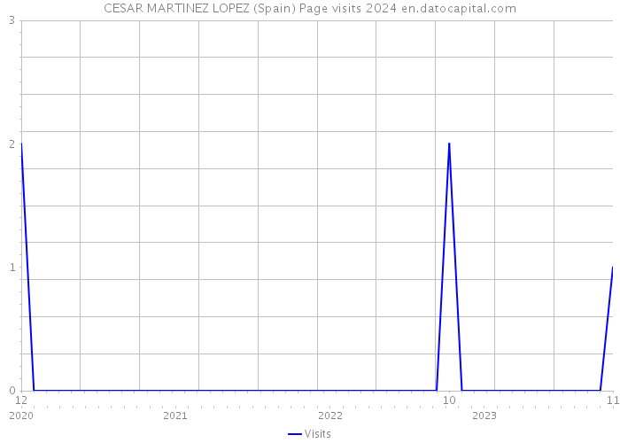 CESAR MARTINEZ LOPEZ (Spain) Page visits 2024 