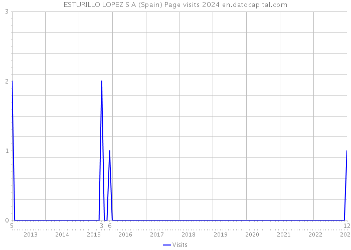 ESTURILLO LOPEZ S A (Spain) Page visits 2024 