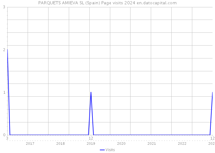 PARQUETS AMIEVA SL (Spain) Page visits 2024 